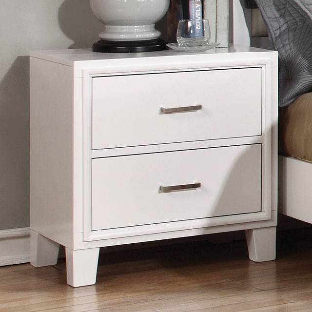 image of Transitional White Night Stand with sku:idf-7068wh-n-foa
