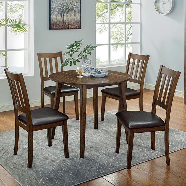 Furniture of America | Blackwood | 5 Pc. Round Table Set