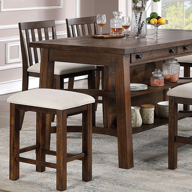 Rustic counter height online dining table sets