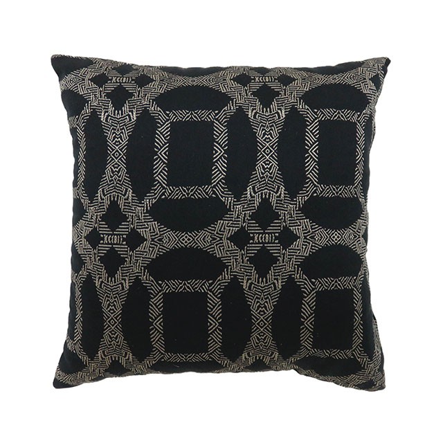 image of Contemporary Black/Multi 17" X 17" Pillow (2/CTN) with sku:idf-pl6026s-2pk-foa